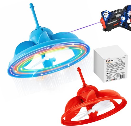 Uitbreidingsset voor Tiny Thinkers Lasergame set - 2x UFO Drone - Voor één of meerdere spelers - Oplaadbaar