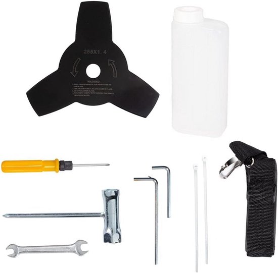 4-in-1 Bosmaaier Set Benzine: Heggenschaar, Takkenschaar en Kettingzaag — afbeelding 3