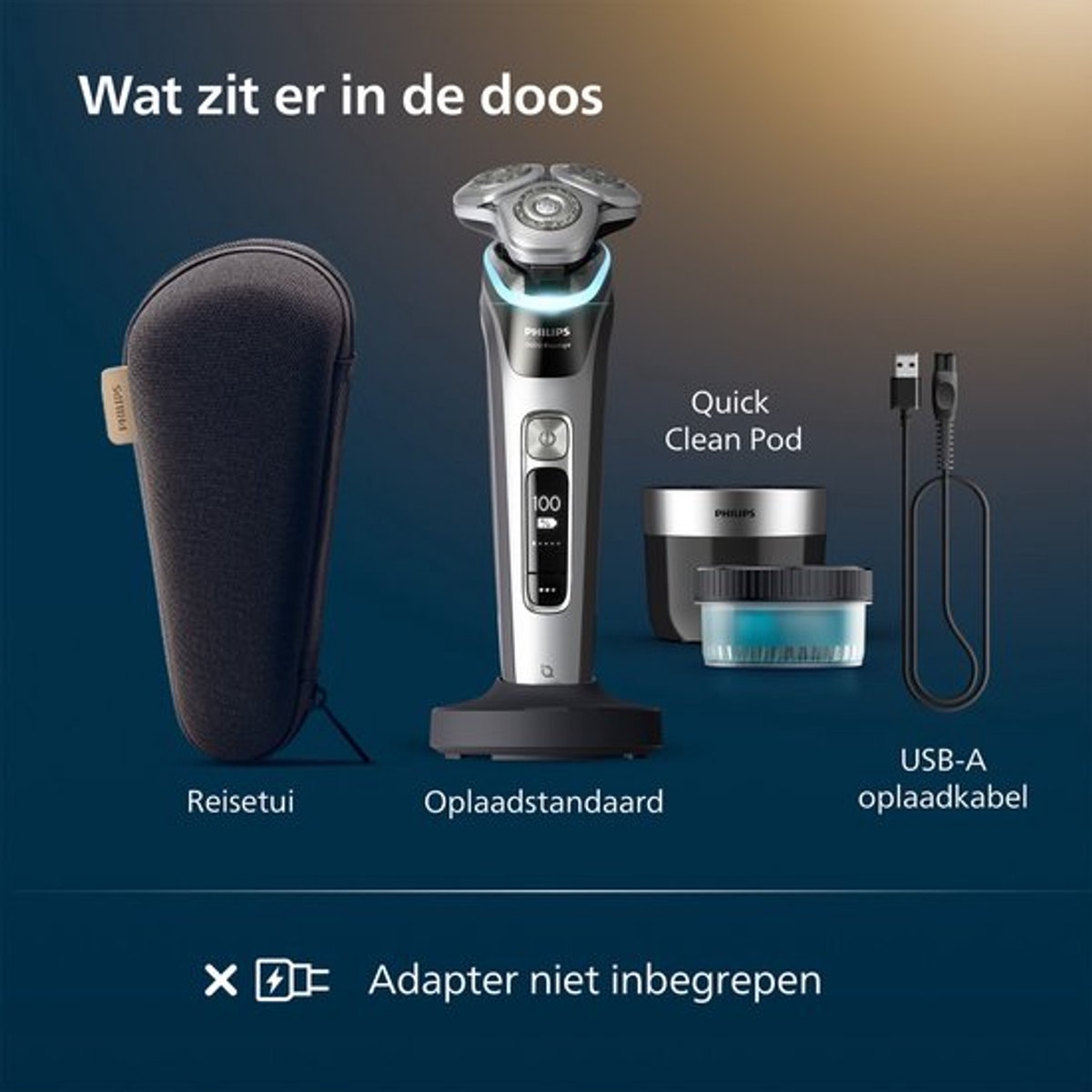 DAP i9000 Prestige XP9201/33 Wet&Dry Scheerapparaat met - afbeelding 2