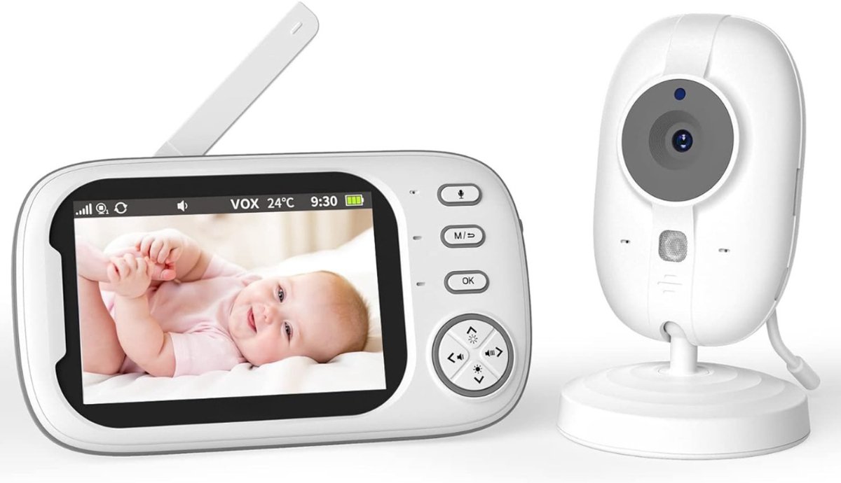 Zyrex® Babyfoon Met Camera Bestverkocht - Babyfoon Met Camera - Babyfoon - Wit - ‎20cm x 18cm x 5cm