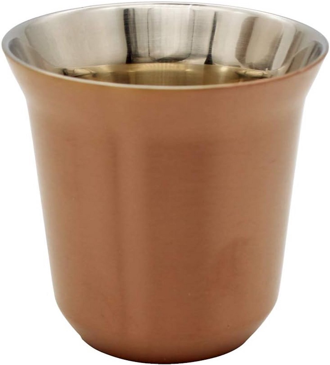Doublewandige RVS Espresso Kopjes 80ml Thermisch Geïsoleerd