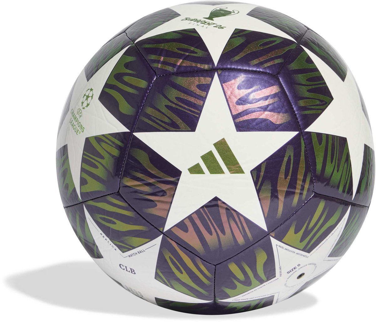 Adidas bal Champions League ZE dark purple - Maat 3