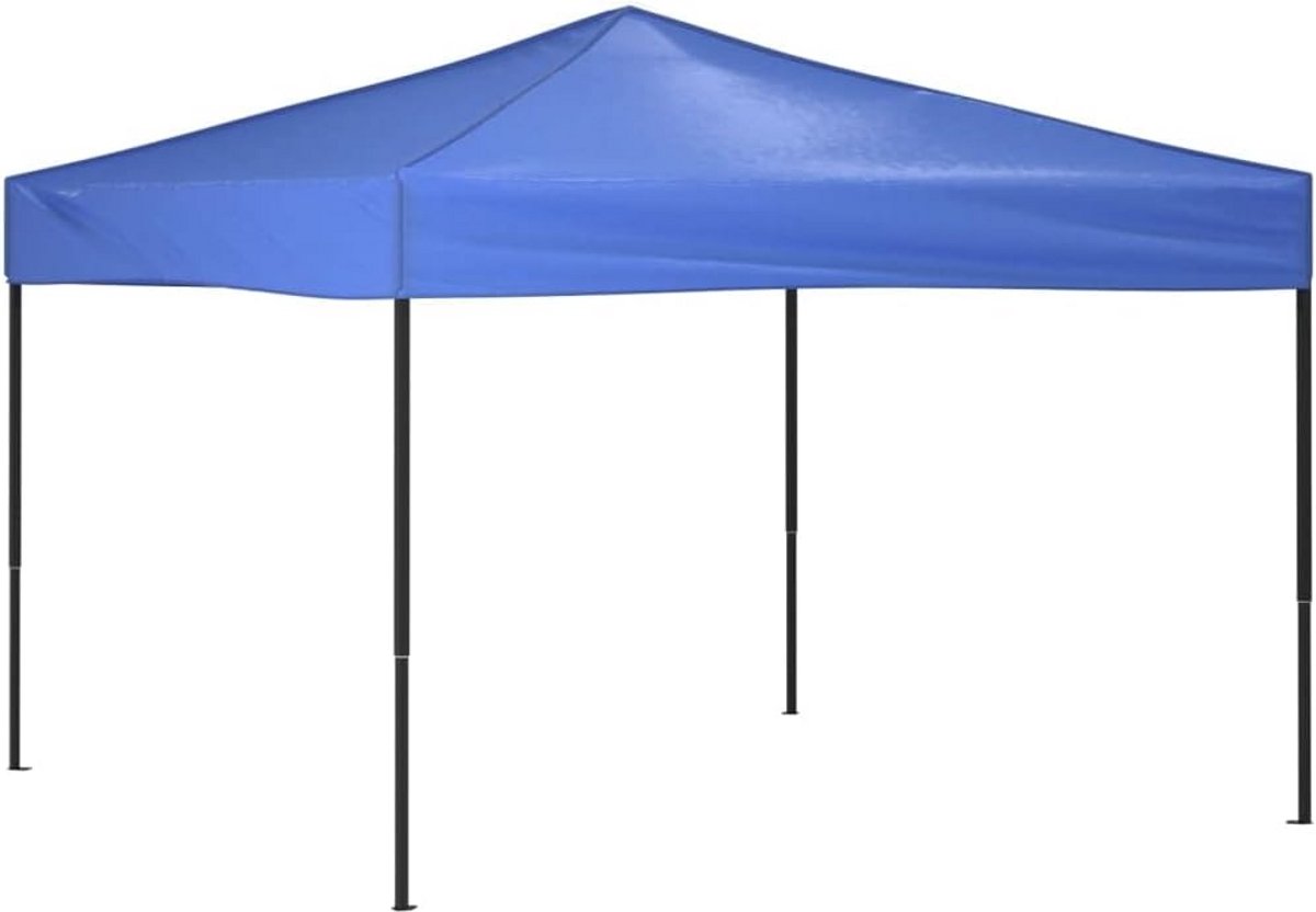 Opvouwbare Feesttent 3x3 meter Blauw Partytent UV-bestendig Waterafstotend