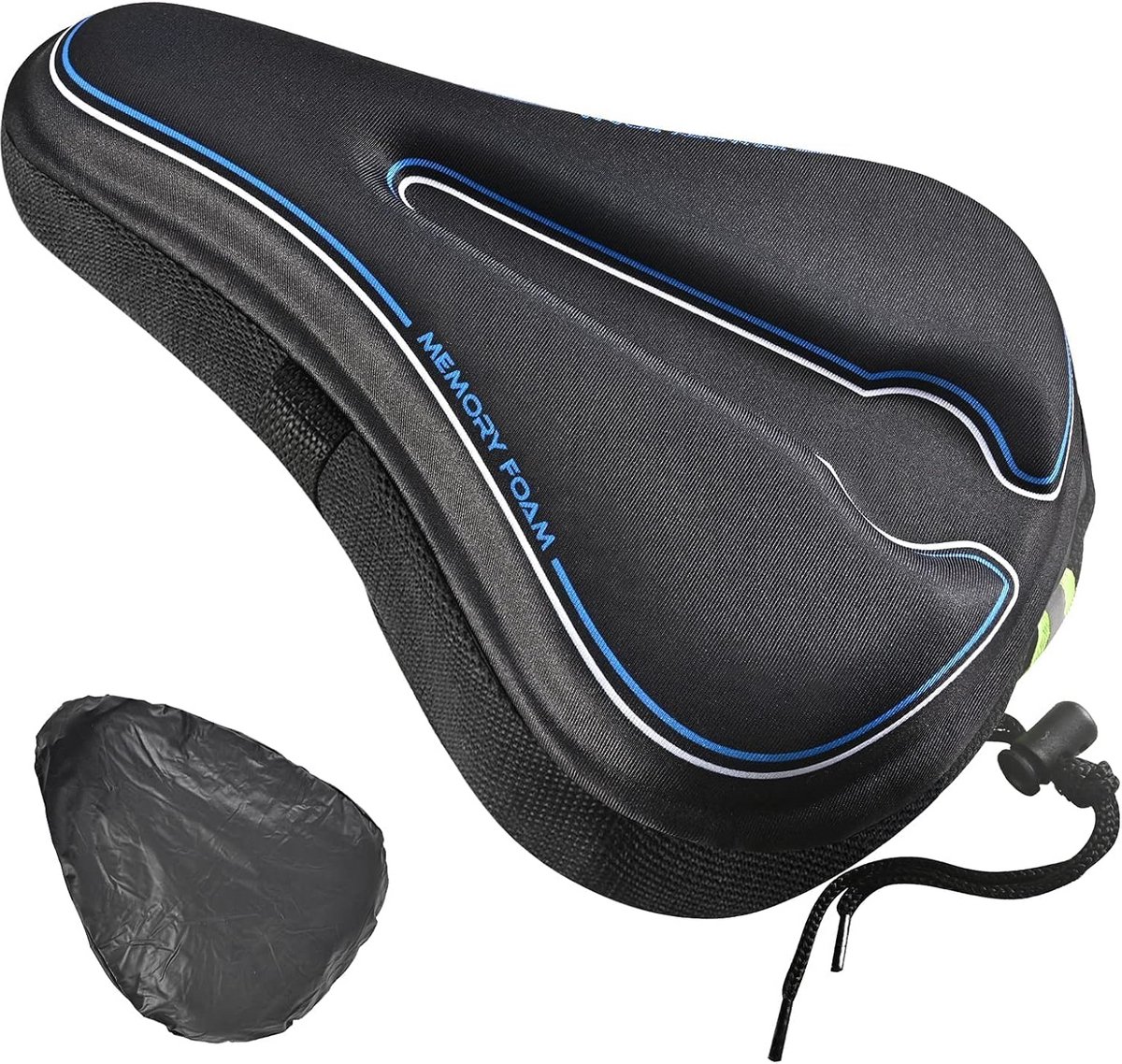 Extra Zacht Fietszadel Comfort Kussen Anti-Slip voor Mountainbike en Racefiets