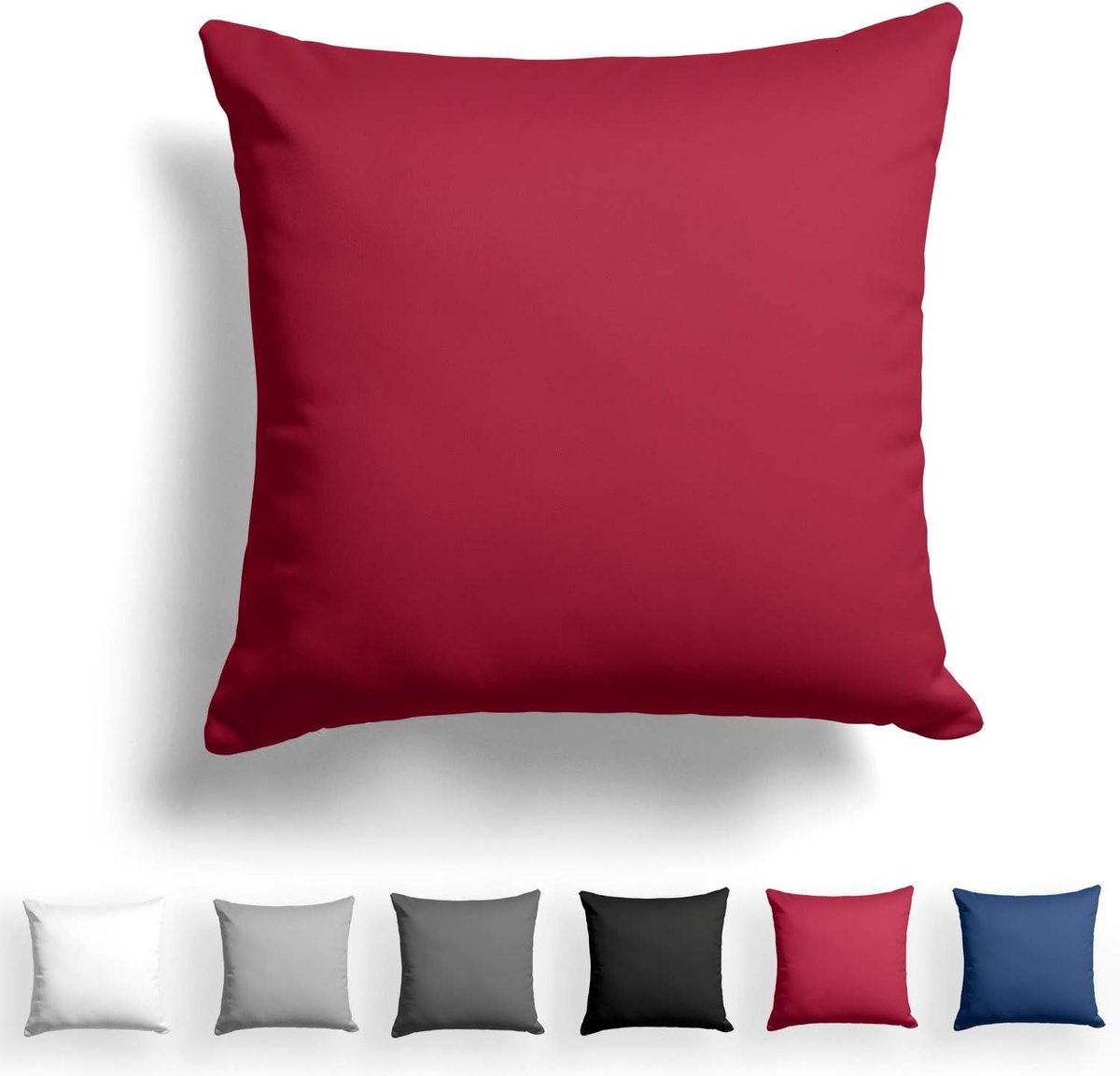 Famanu Satijnen Kussensloop 100% Katoen - cm Rood - Kussensloop met - ritssluiting. Een veelzijdige en handige keuze voor dagelijks gebruik in en om het huis. 06 rood