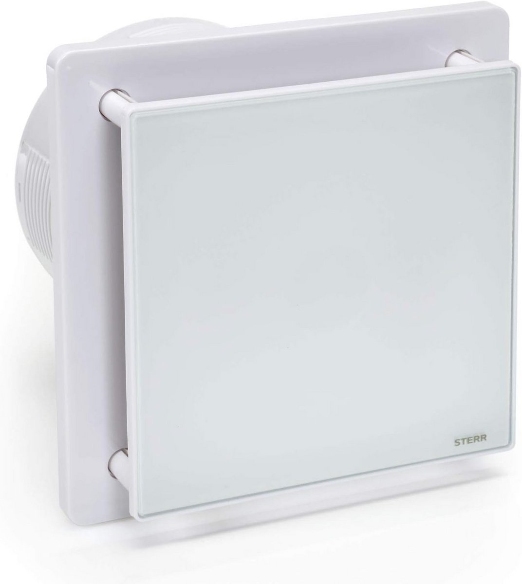Stil Witte Badkamerventilator 150 mm met Modern Glazen Front