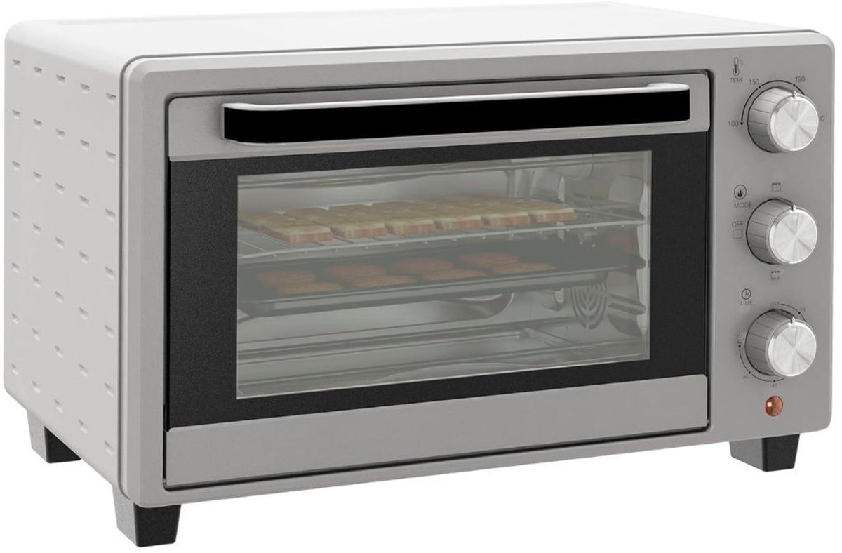 Florixa® Stoomoven - Stoomoven Kookboek - Stoomoven Ontkalker - Zilver - 46cm x 39cm x 29cm