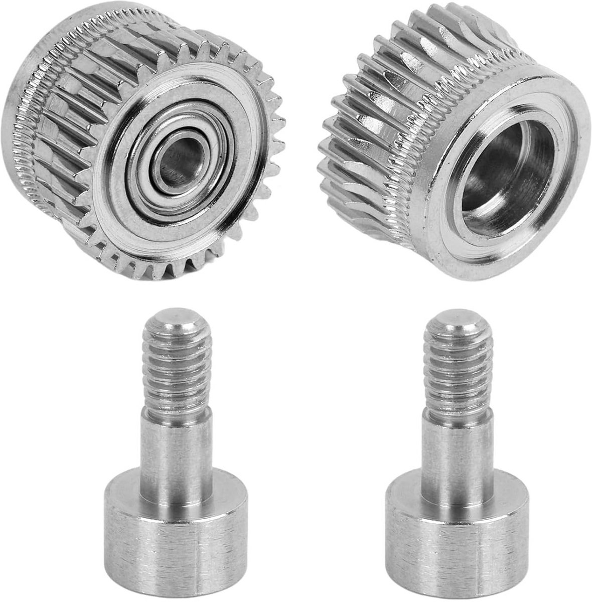 2 stuks Extruder Tandwielset Gelegeerd Metaal voor 3D-Printers, Universele Upgrade