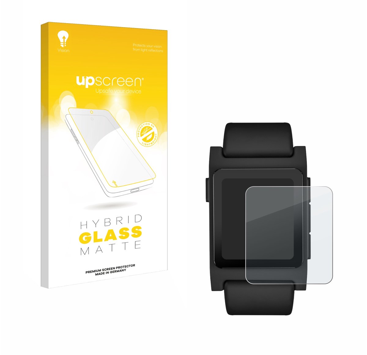 upscreen - Screenprotector voor Pebble 2 Duo 2025 - Folie Beschermfolie Beschermglas matte