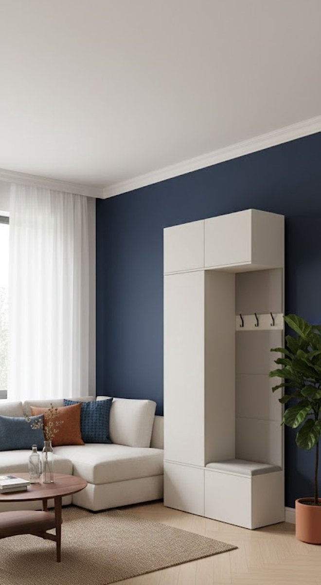 HAGA Deluxe Modulaire Garderobekast met Zitbank – Flur Schuif- en Jackenschrank – 238 cm H