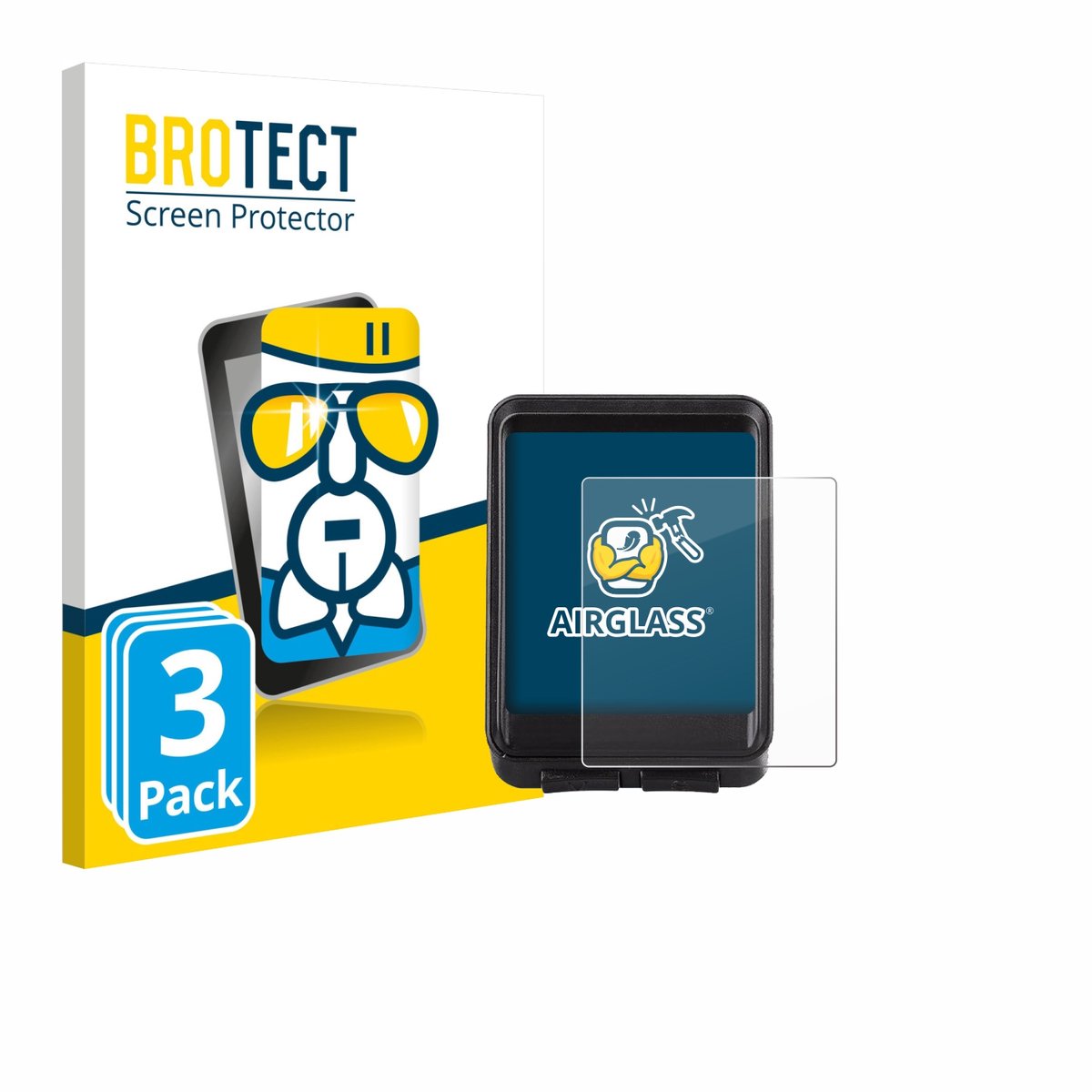 Screenprotector 3 Stuks voor BOOTEEK Bike Computer Beschermglas transparant
