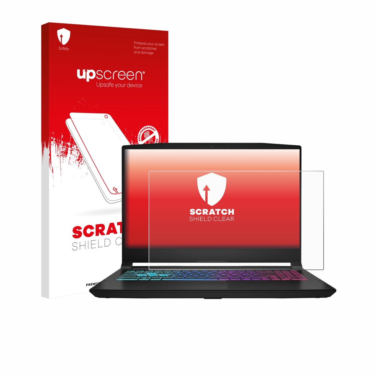 upscreen - Screenprotector voor MSI Katana 15 HX B14 - Folie Beschermfolie transparant