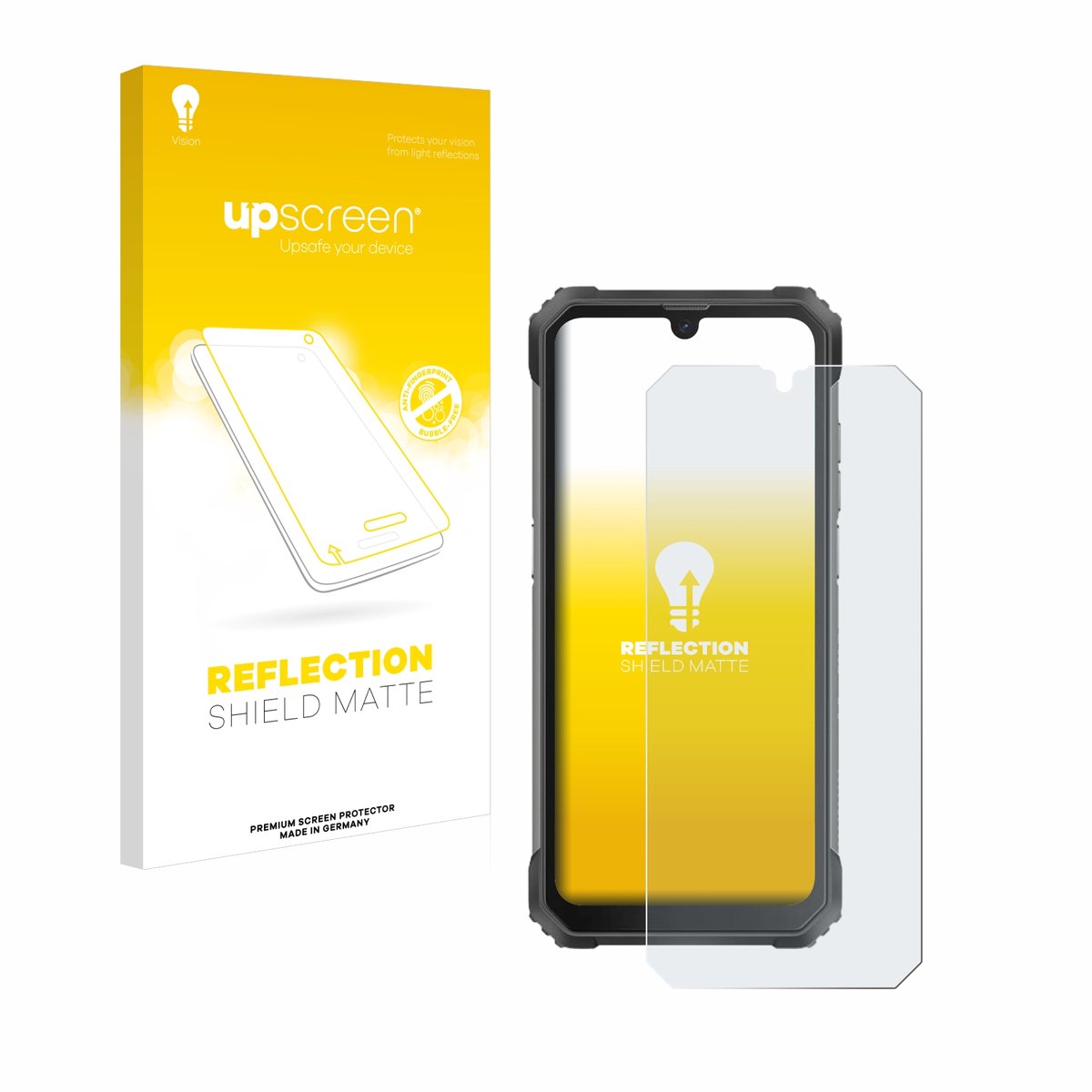 upscreen - Screenprotector voor Blackview BV8800 - Folie Beschermfolie anti glare matte