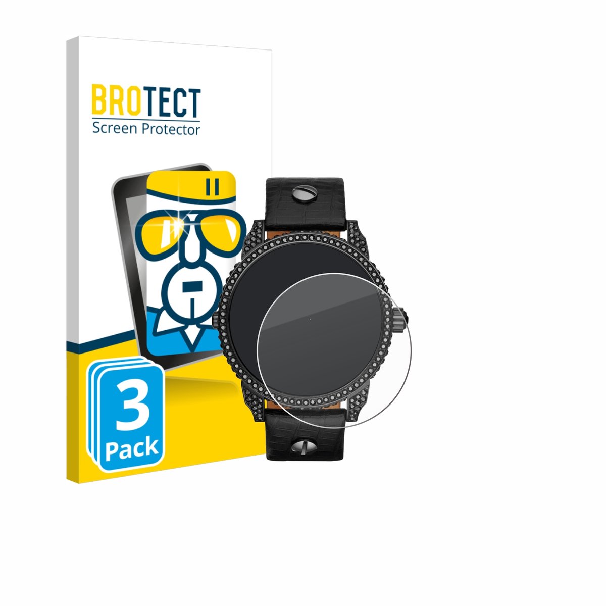 BROTECT - Glas Screenprotector voor Diesel Mini Daddy - Gehard Beschermglas 9H 3 Stuks
