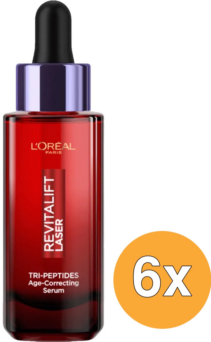 6x L'Oréal Paris Revitalift Laser Serum Tri Peptides (30 ml)