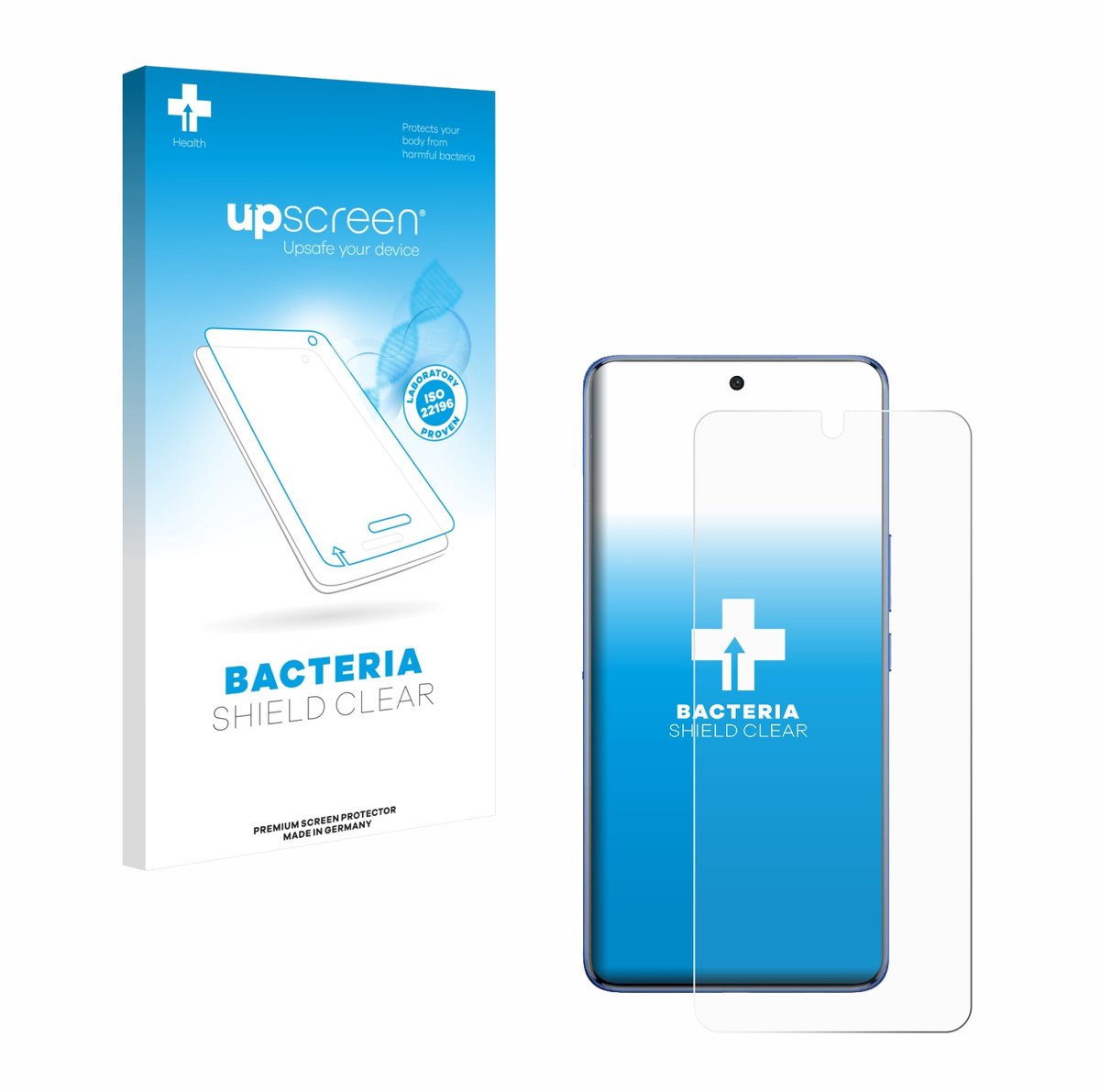upscreen - Screenprotector voor Vivo V60 - Folie Beschermfolie transparant antibacterieel