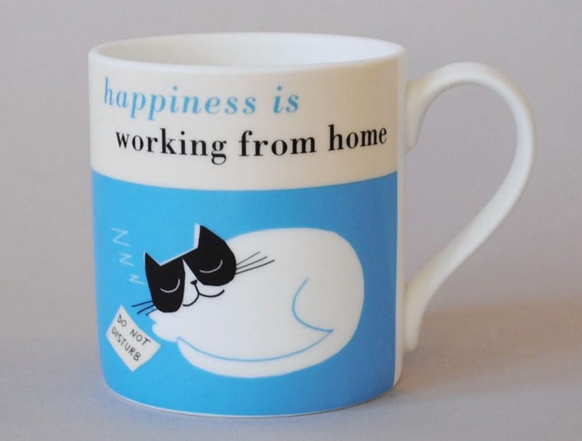 Elegante Turquoise Bone China Mok voor Thuiswerken of Kantoor