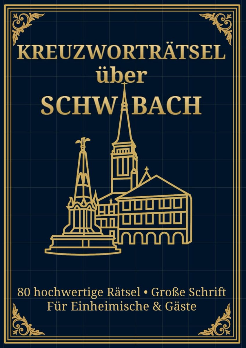 Groot Formaat Kruiswoordpuzzels over Schwabach - 80 Duidelijke Puzzels voor Volwassenen