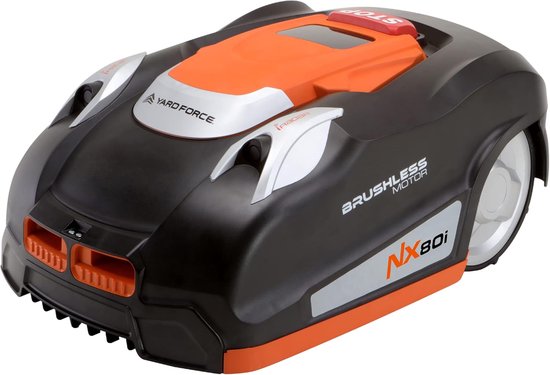 Robotgrasmaaier Yard Force NX80i – tot 800m², wifi, iRadar sensor, regensensor, randsnijfunctie, 180 mm maaibreedte