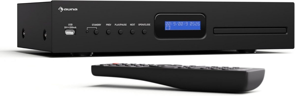 Stereo Hi-Fi Versterker met DAB+ Radio, Bluetooth en CD/DVD Speler - 2x60W