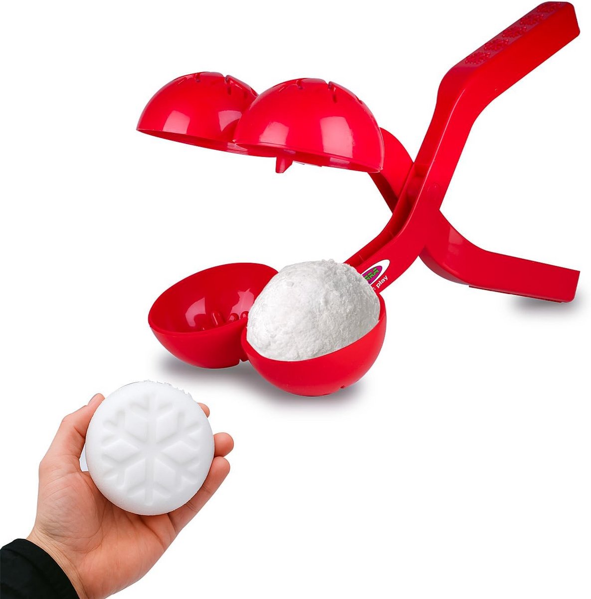 Sneeuwbaltang Duo 38 cm - Perfecte Sneeuwballen Vormen voor Kinderen