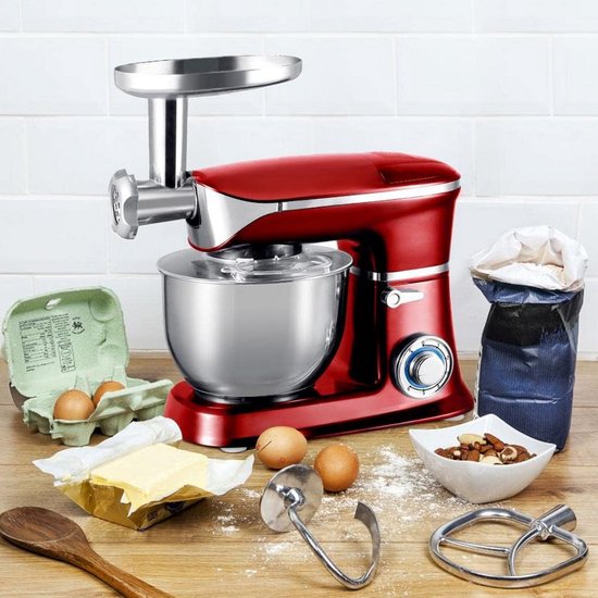 3-in-1 Foodprocessor 1900 Watt met Roestvrijstalen Container en Mixer van Klarstein — afbeelding 4