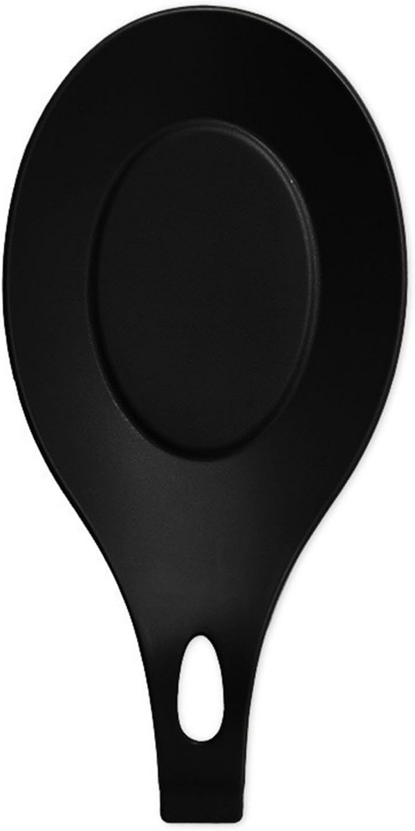Siliconen lepelhouder – Zwart, 20 x 9,5 cm