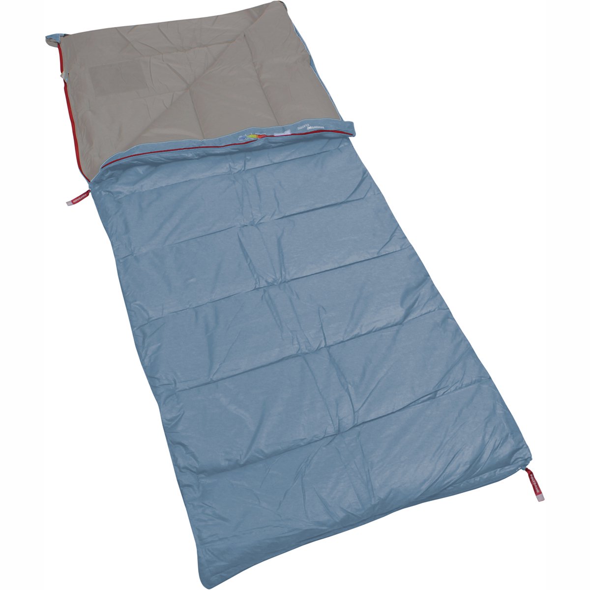 Polydaun Stormvogel - slaapzak - GRS 3D Polarsoft® vulling - lakeblue/mist - 85x210 cm