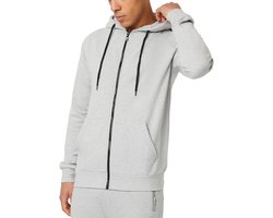 FM London Heren Zipped Hoodie - Hy Fresh Technologie - Zacht & Duurzaam - Geschikte voor Casual en Sport - Grey 15