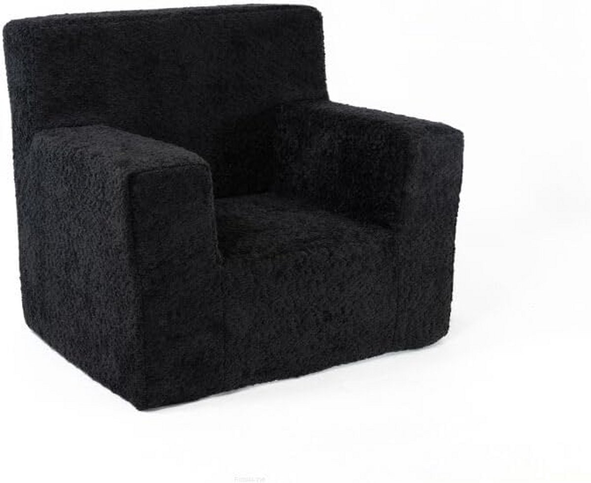 Kinderstoel 51 x 47 x 34 cm Oeko-Tex Schuimvulling Teddy Stof Afneembare Overtrek Zitkussen Speelstoel Kindermat