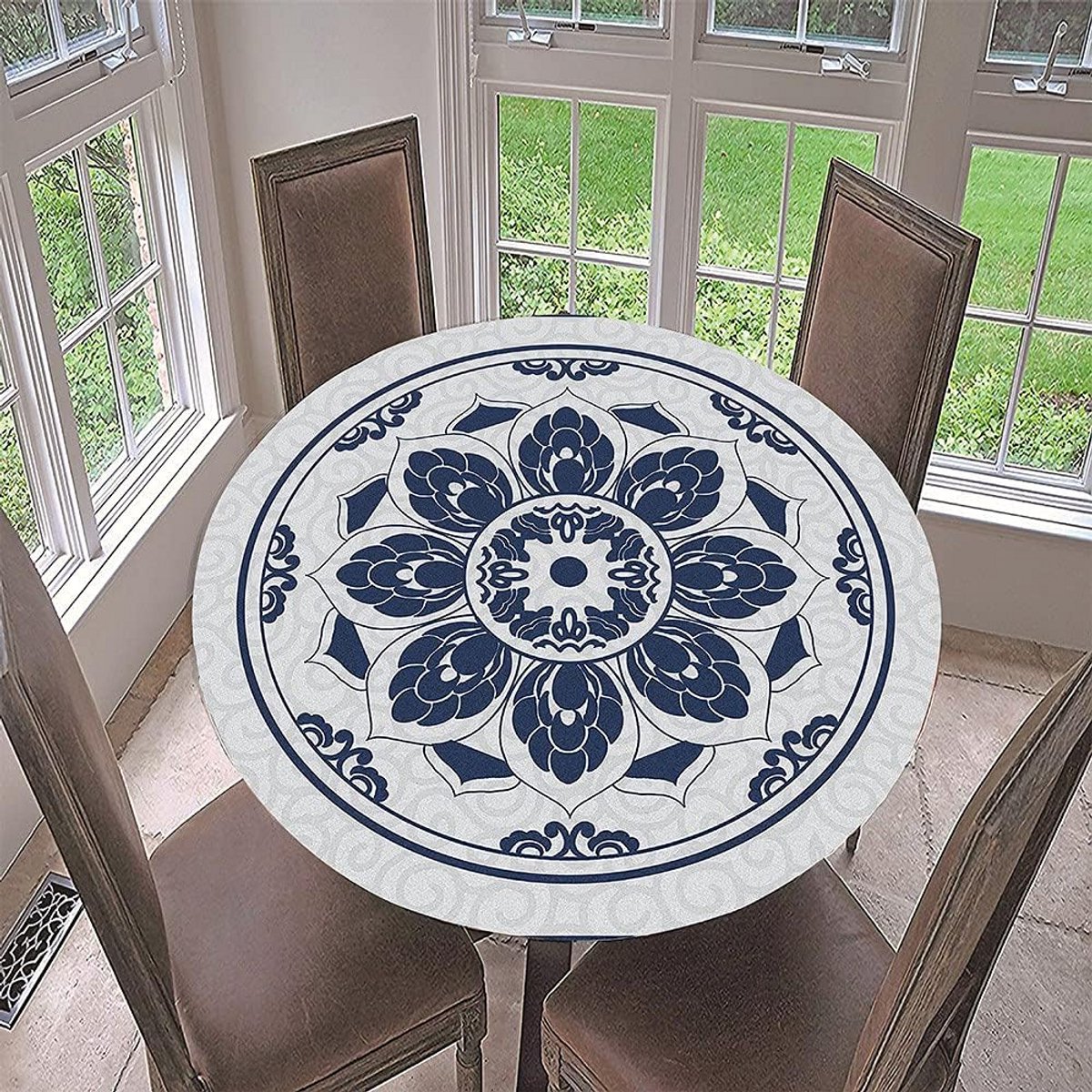 Rond tafelkleed - waterdicht, vlekbestendig en afveegbaar voor binnen en buiten