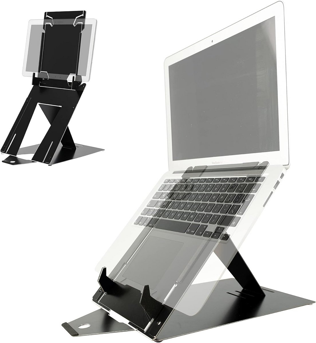 Ergonomische Laptop en Tablet Standaard | Verstelbaar Aluminium Tafelstandaard