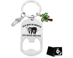 Grappige Flesopener Cadeau voor Pensioen - Origineel Relatiegeschenk voor Man en Vrouw