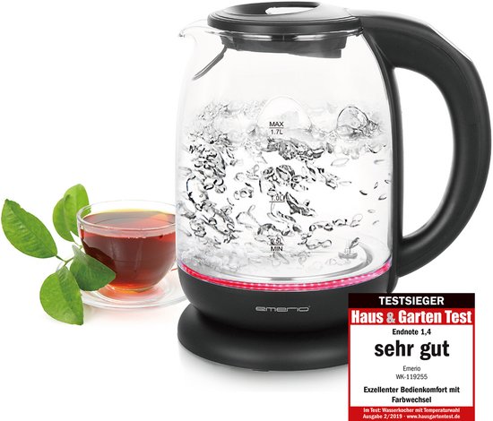 Emerio WK-119255.5 - Waterkoker - snoerloos - 5 temperatuurinstellingen
