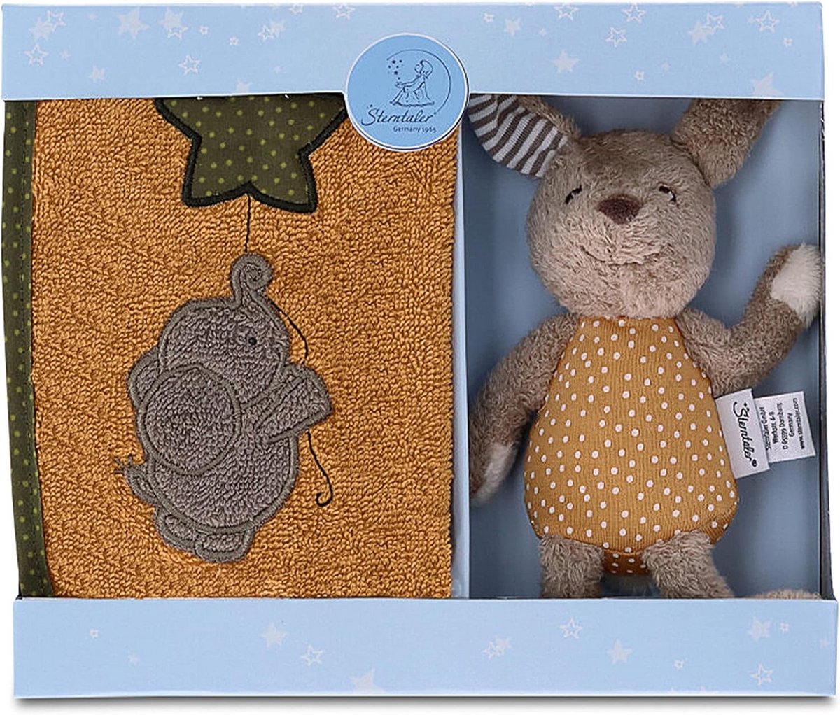 Schattige Baby Cadeauset met Speelgoed en Slabbetje voor Jongens en Meisjes