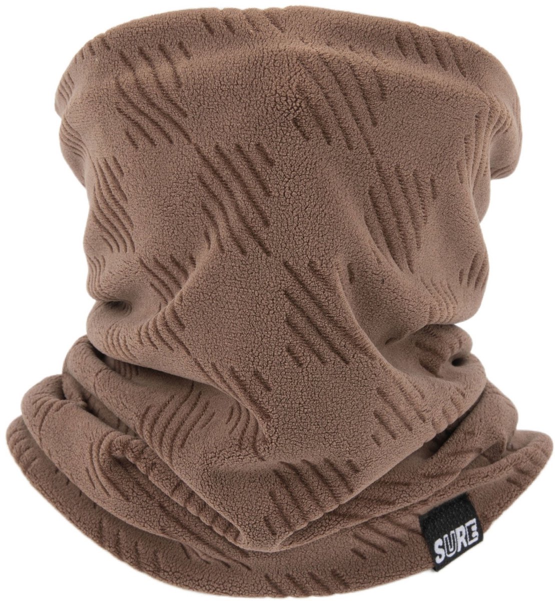 Lange Fleece Buff – Ademend Thermische Nekwarmer – Lichtgewicht Fietssjaal voor Heren & Dames, 30×25 cm - Bruin