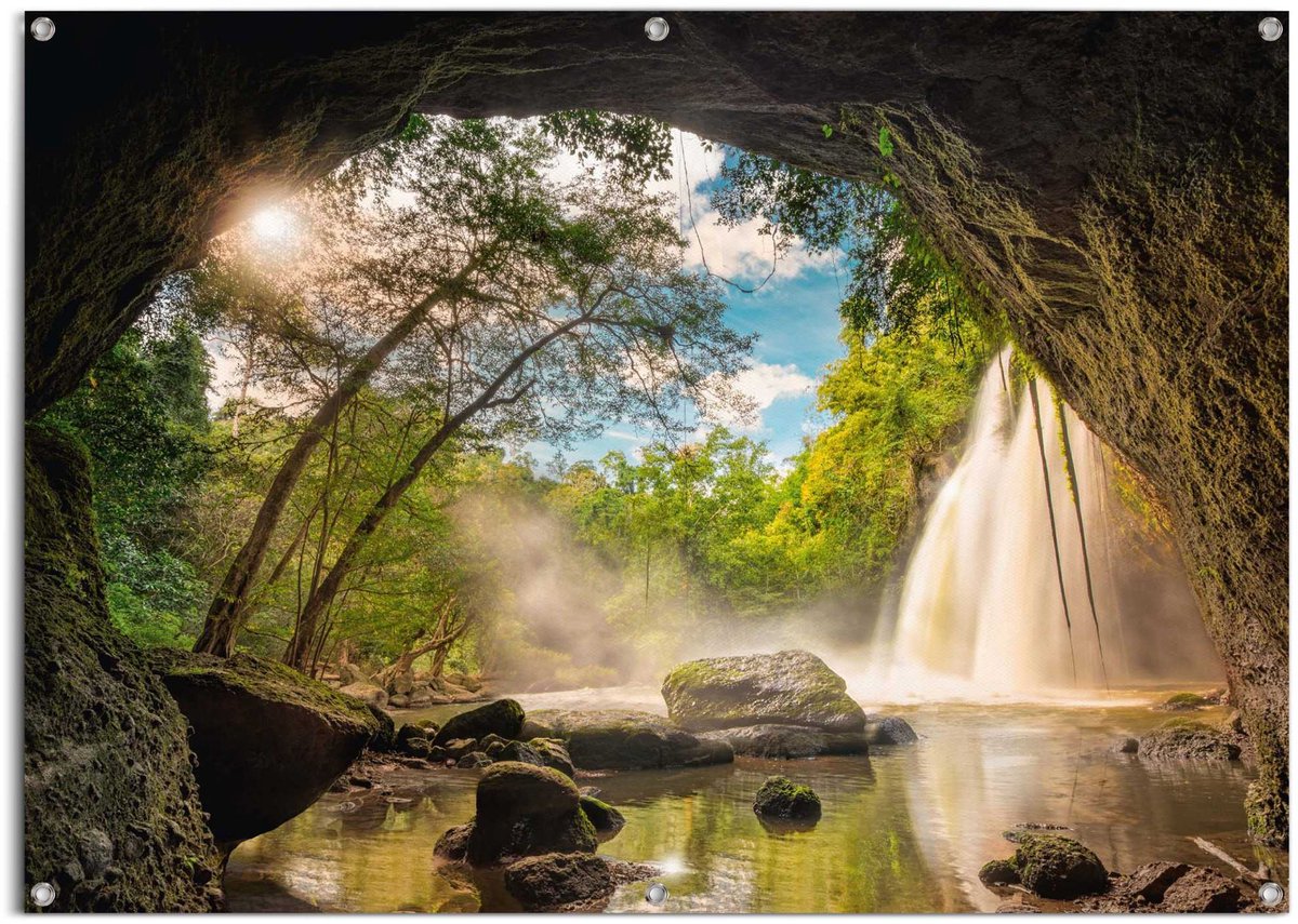 Tuinposter Grot - 100 x 140 - Canvas - REINDERS