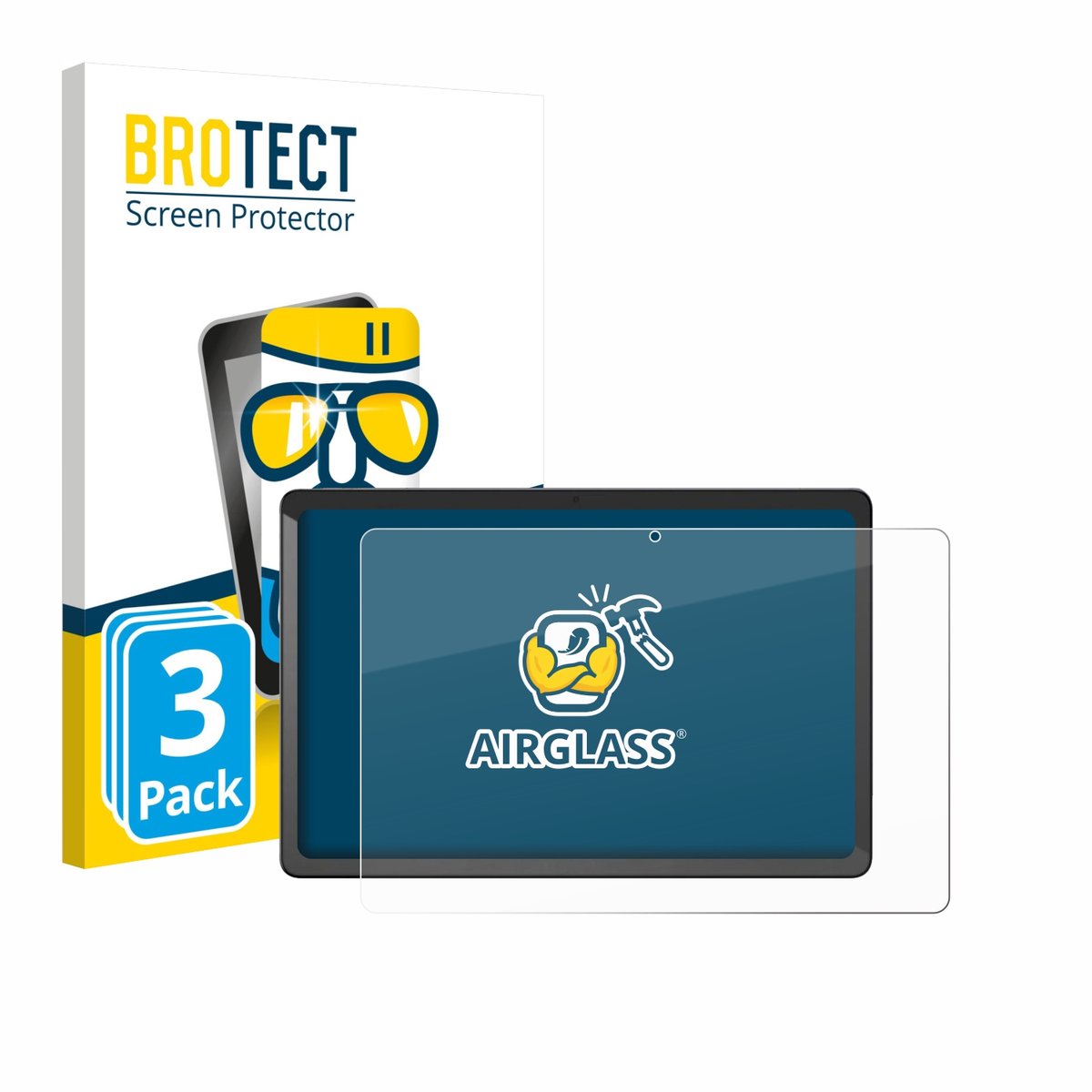 Screenprotector 3 Stuks voor Chuwi AuPad Beschermglas transparant