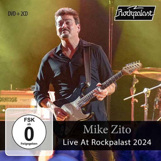Mike Zito speelt gitaar in een zwart shirt, live bij Rockpalast 2024. DVD + 2CD.