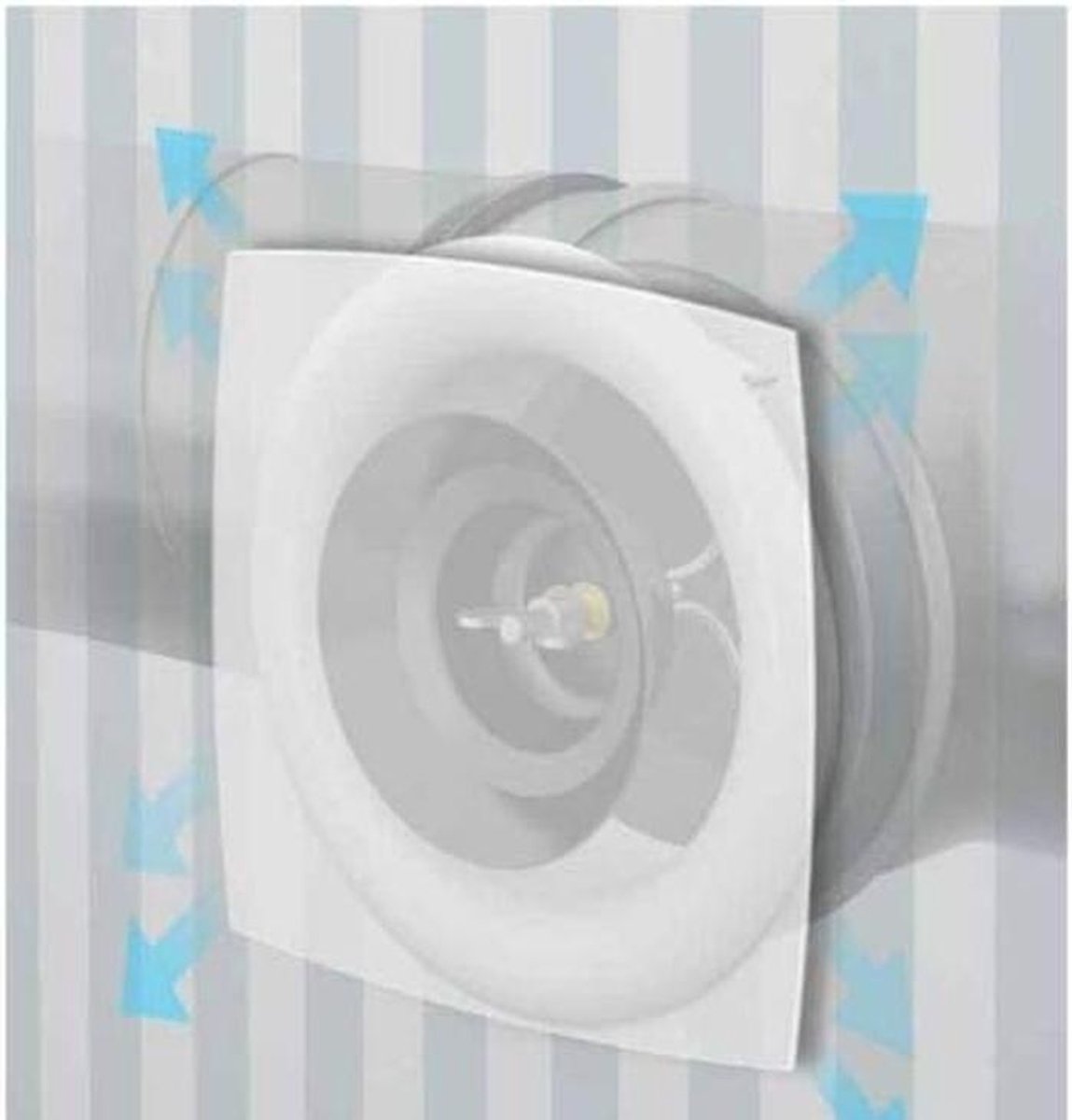 Design Ventiel voor Ventilatiesysteem Wand en Plafond DN 100/125/160mm Stil