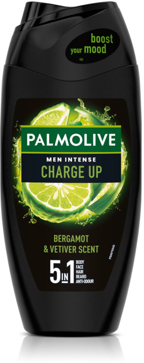 Palmolive - Men Intense Douchegel 5in1 Charge Up - 6 x 250 ml - Voordeelverpakking