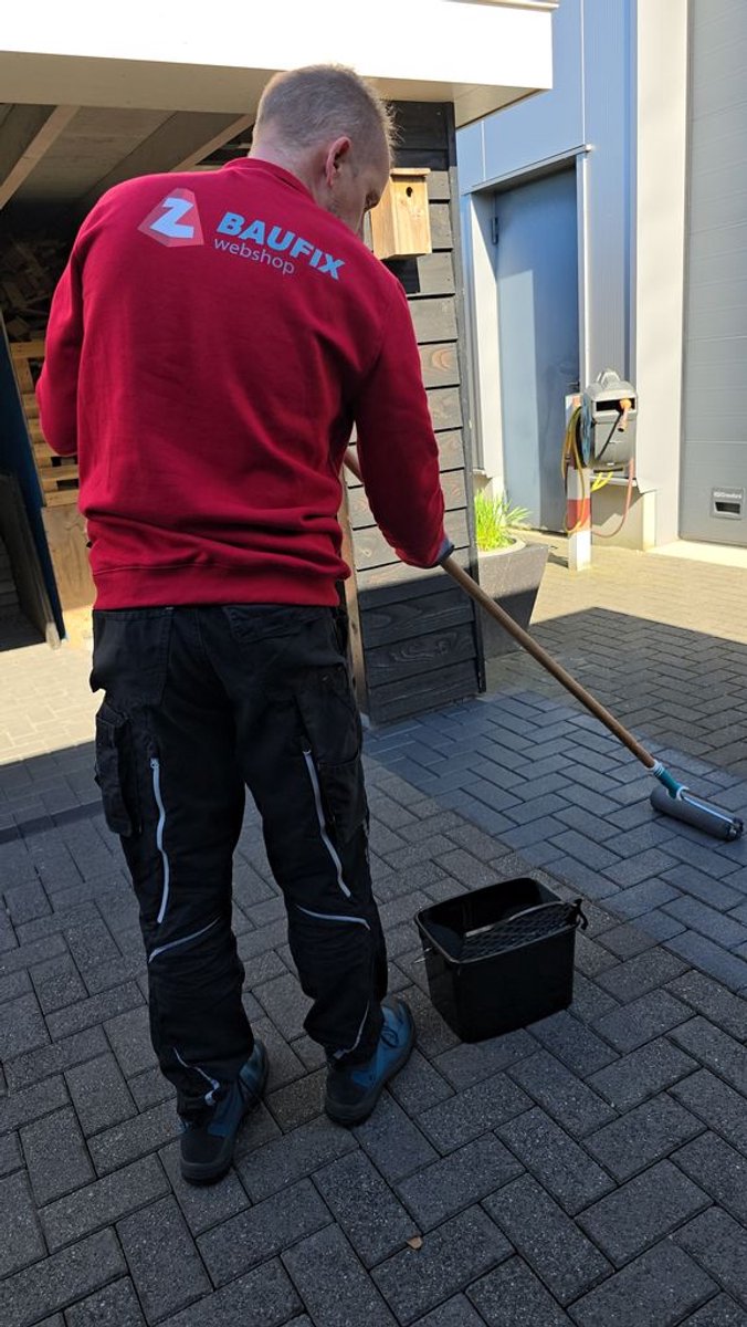 BAUFIX Bestrating Verf – Antracietgrijs – Mat 2,5L – Betonverf Buiten voor Tuintegels, Terras en Oprit – Slijtvaste Steenverf – foto 5
