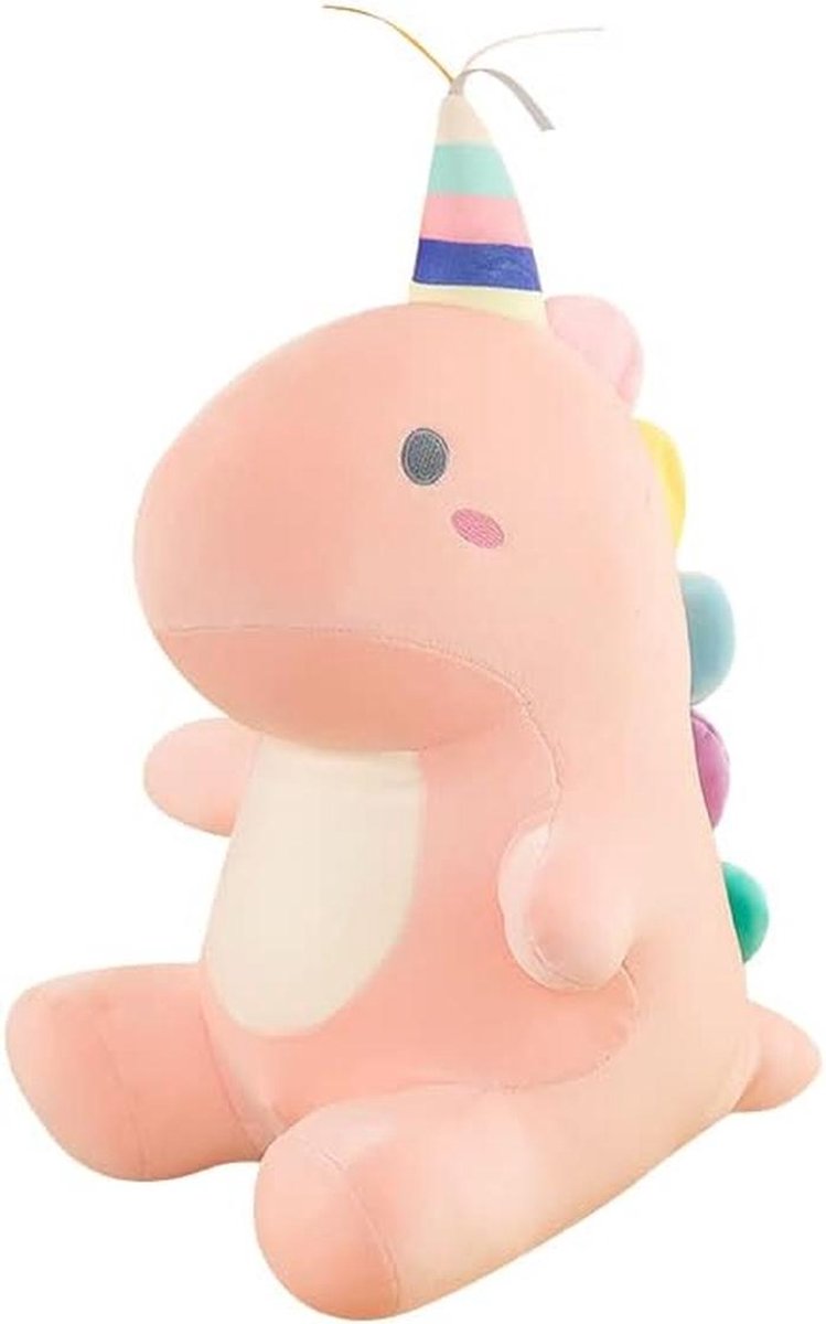 Grote Zachte Roze Dinosaurus Knuffeldier Pluche Speelgoed 40 cm - Cadeau voor Meisjes en Jongens