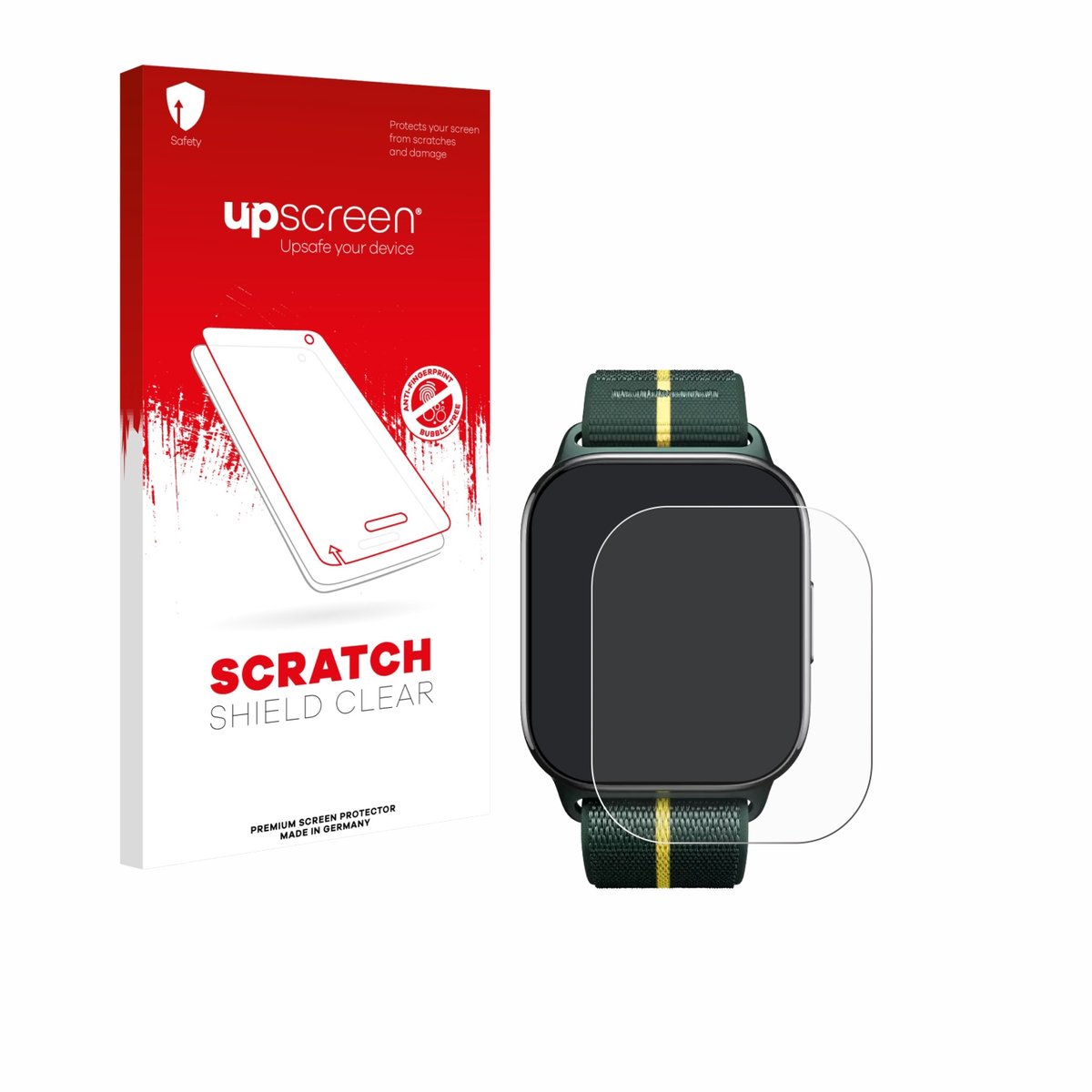 upscreen - Screenprotector voor Motorola Moto watch fit - Folie Beschermfolie transparant