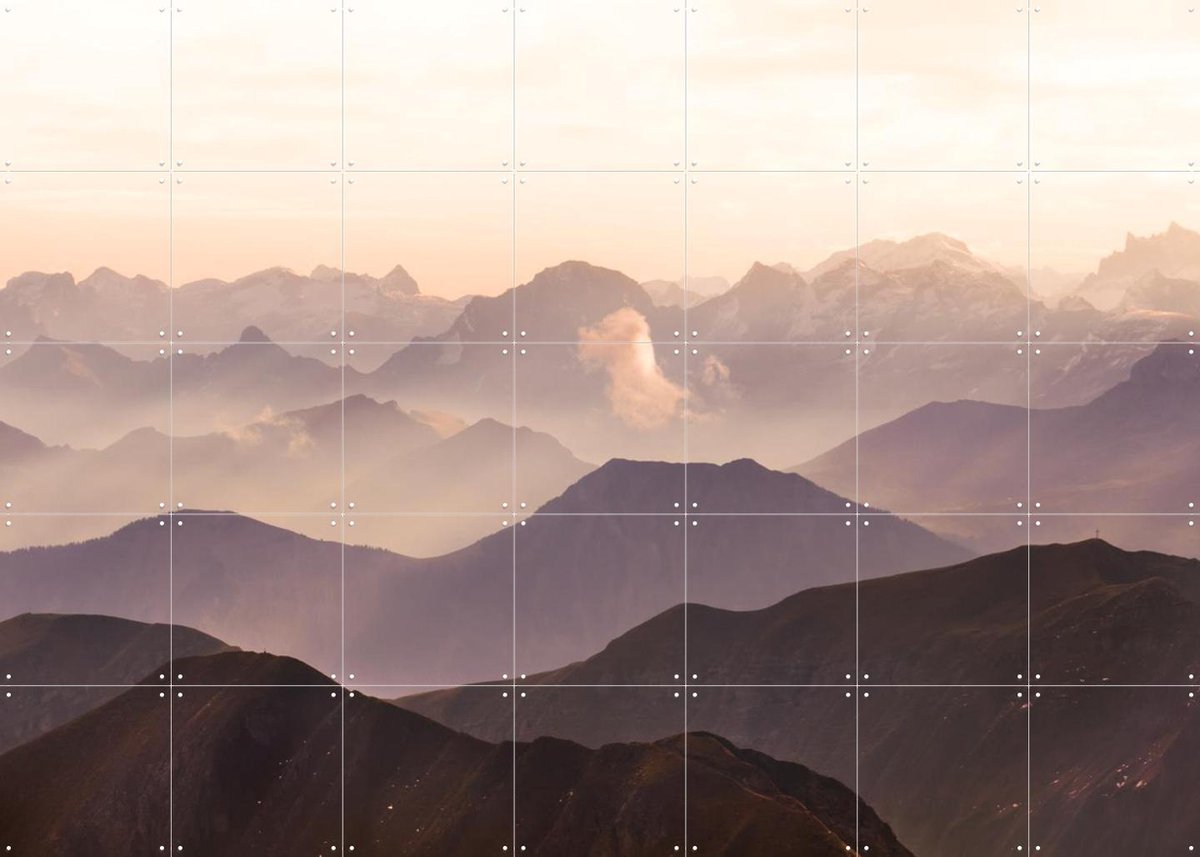 IXXI Brienzer Rothorn, Claire Droppert - 140 x 100 cm - Gratis ophangtool - Grote wanddecoratie en posters - Fotografie, Naturalisme, Minimalisme