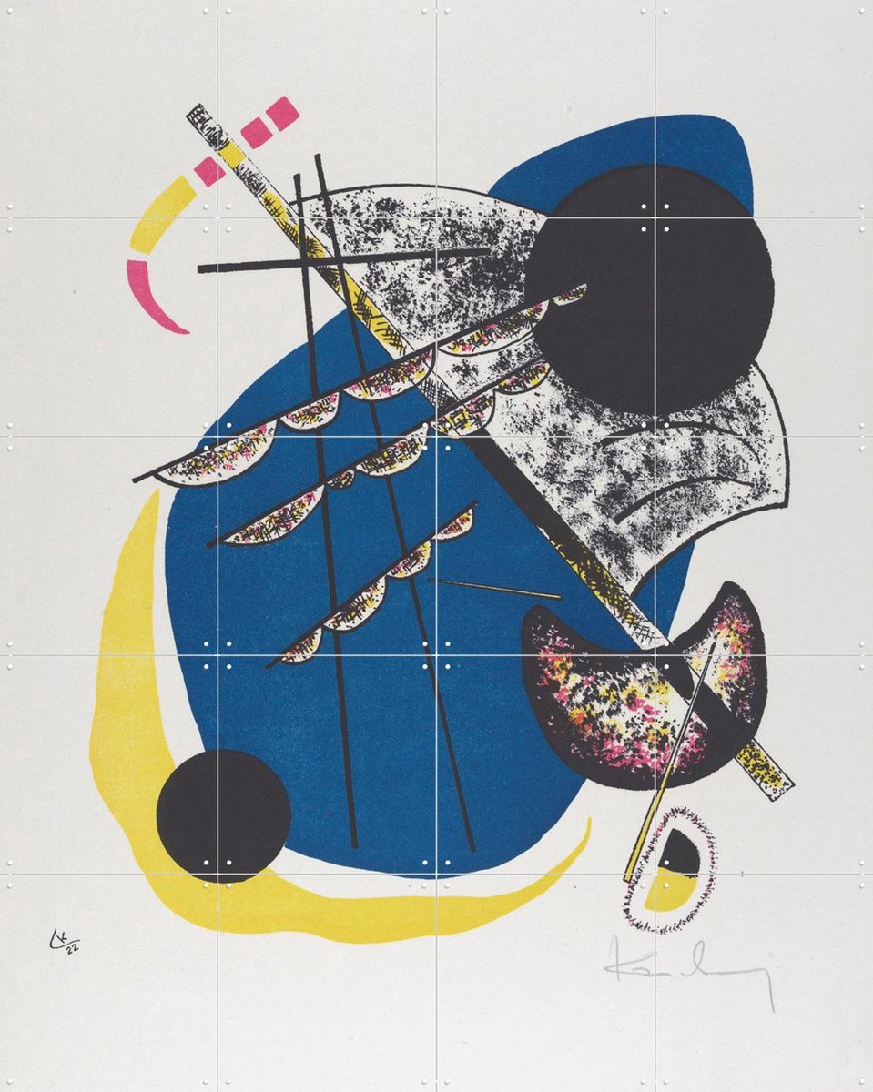 IXXI Kleine Welten II, Kandinsky & Bridgeman Images - 80 x 100 cm - Gratis ophangtool - Grote wanddecoratie en posters - Geometrische Kunst