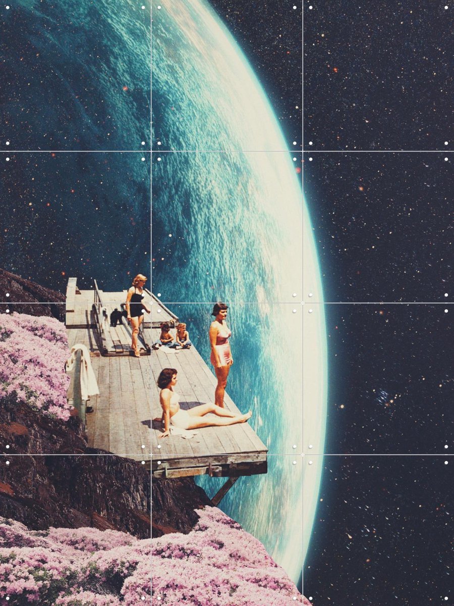 IXXI They are Expecting Us at Home, Frank Moth - 60 x 80 cm - Gratis ophangtool - Grote wanddecoratie en posters - Fotografie, Collage, Digitale