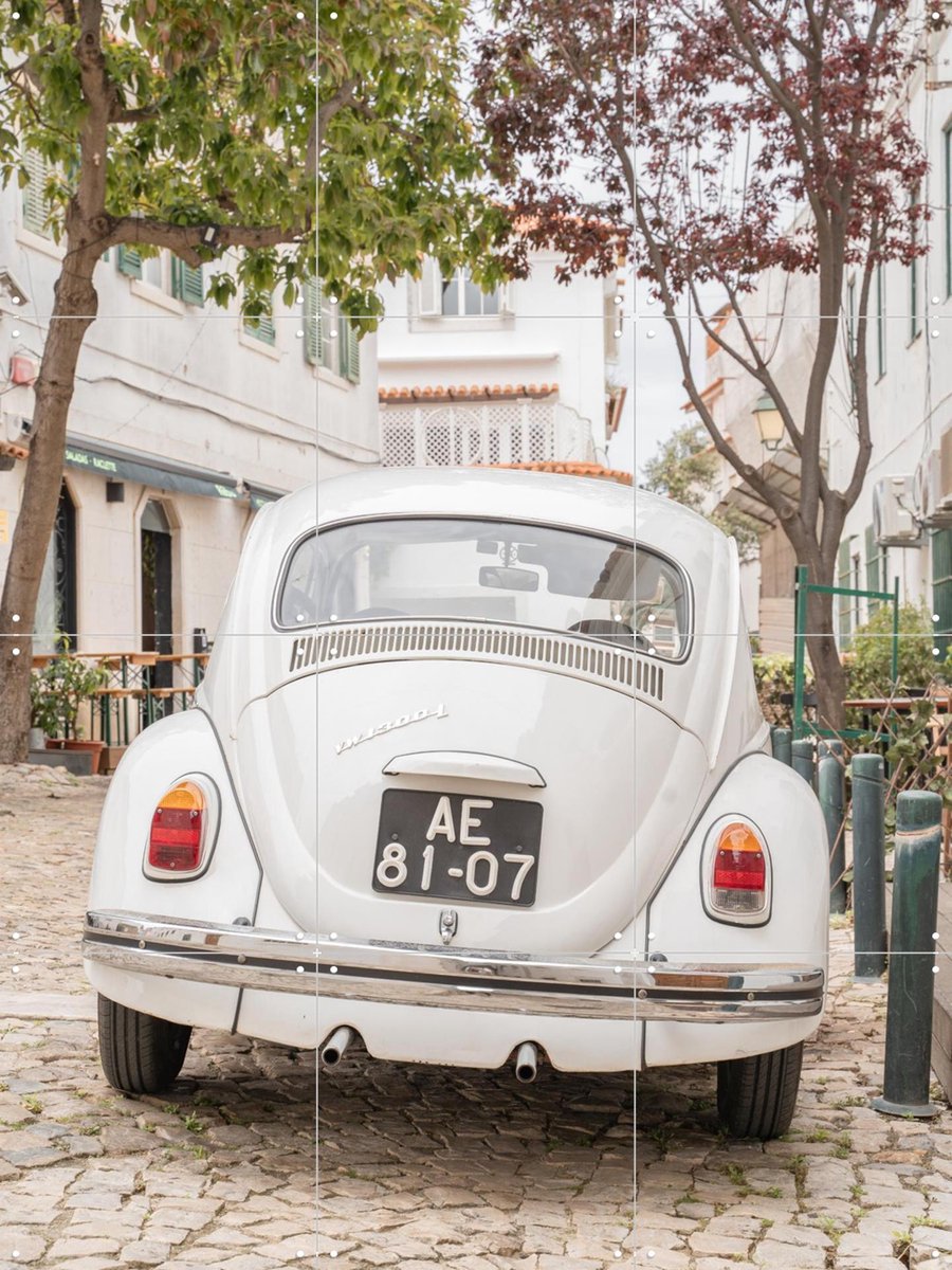 IXXI Portugese Roadtrip, Henrike Schenk - 60 x 80 cm - Gratis ophangtool - Grote wanddecoratie en posters - Kleurrijk, Vintage, Fotografie, Gang