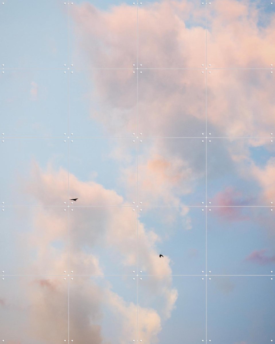 IXXI Pastel Sky 17, Mareike Böhmer - 80 x 100 cm - Gratis ophangtool - Grote wanddecoratie en posters - Naturalisme, Minimalisme, Realisme
