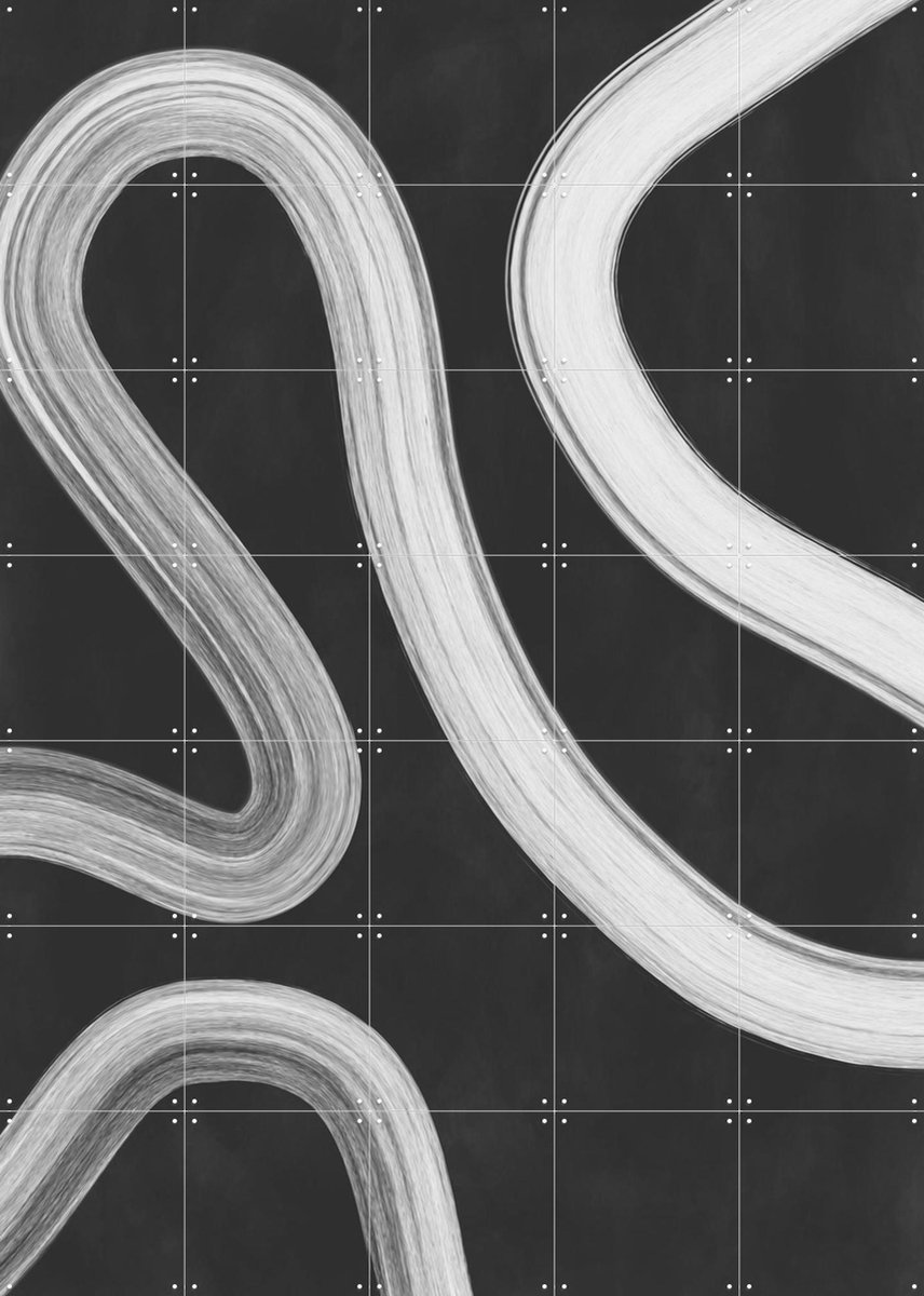 IXXI Black & white 43, Elena Ristova & Various - 100 x 140 cm - Gratis ophangtool - Grote wanddecoratie en posters - Minimalisme, Grafisch Ontwerp